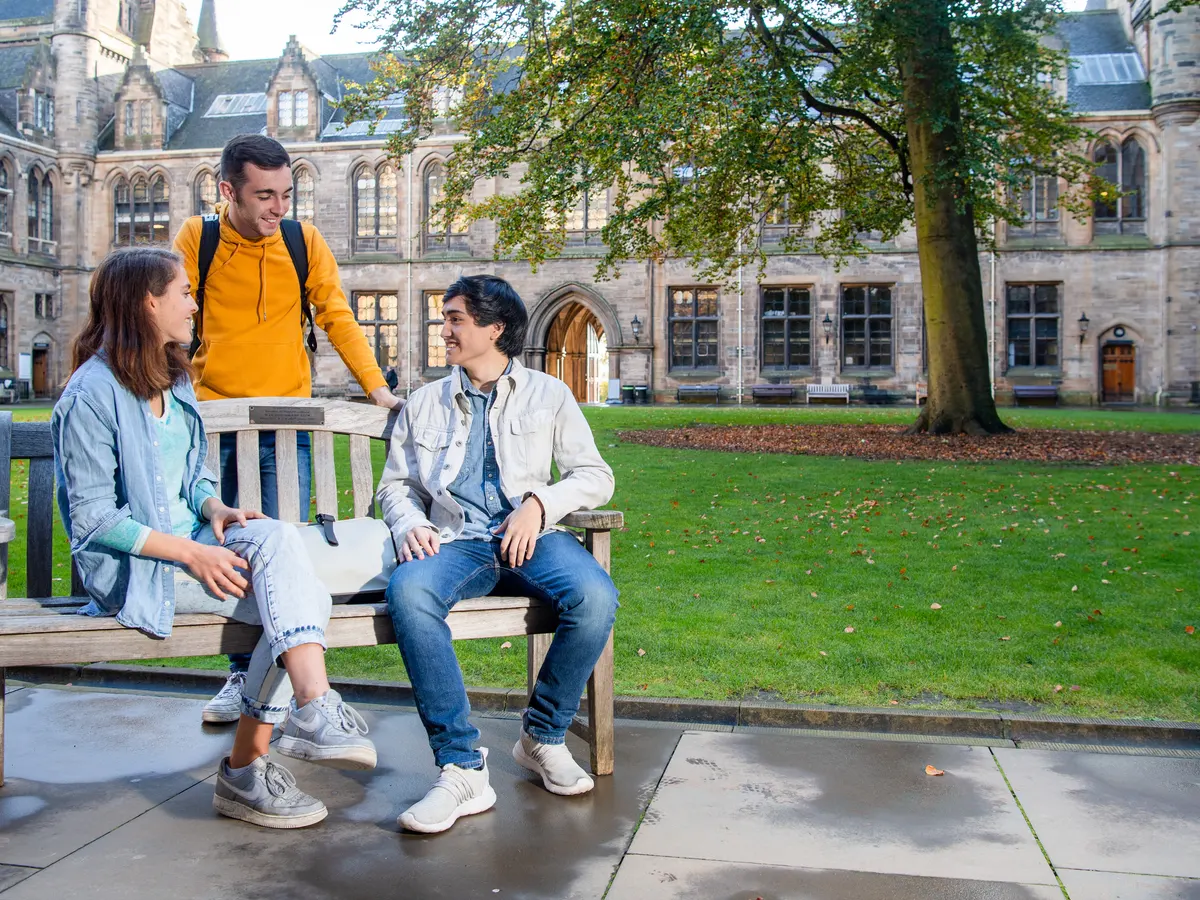University of Glasgow Students talking